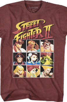 8-Bit Characters Street Fighter II T-Shirt