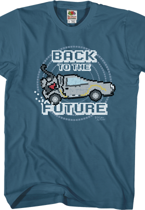8-Bit DeLorean Back To The Future T-Shirt