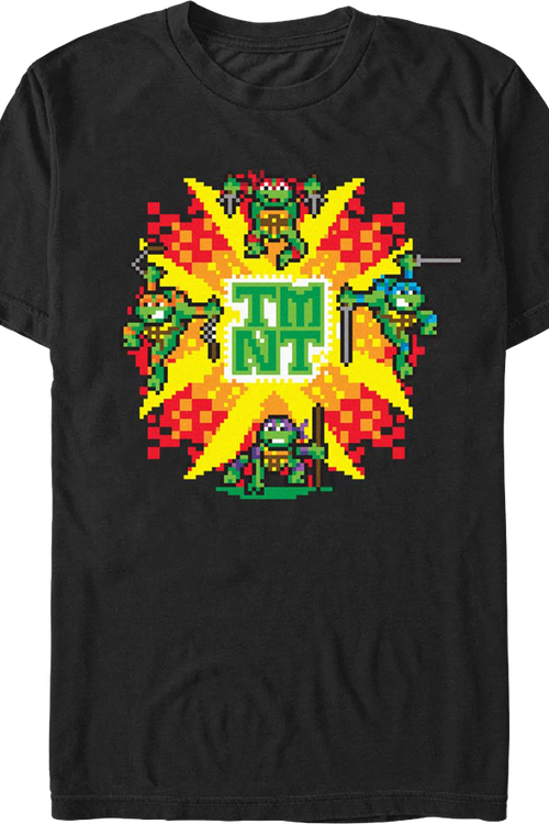 8-Bit Explosion Teenage Mutant Ninja Turtles T-Shirtmain product image