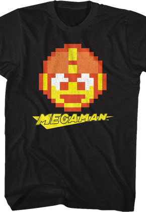 8-Bit Head Shot Mega Man T-Shirt