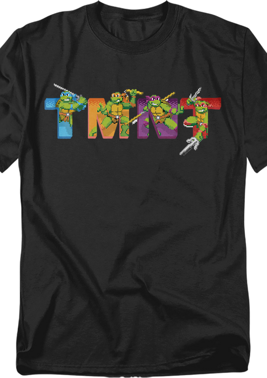 8-Bit Heroes Teenage Mutant Ninja Turtles T-Shirt - main product image
