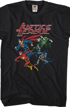 8-Bit Justice League T-Shirt