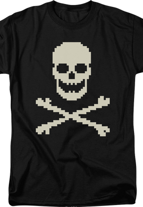 8-Bit Skull And Crossbones T-Shirt