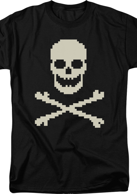 8-Bit Skull And Crossbones T-Shirt - main product image