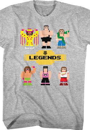 8-Bit WWE Wrestling Legends T-Shirt