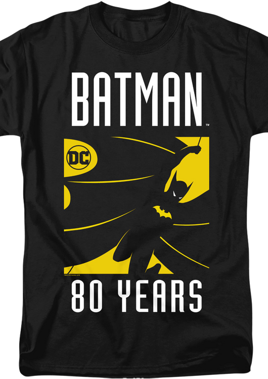 80 Years Batman T-Shirt - main product image