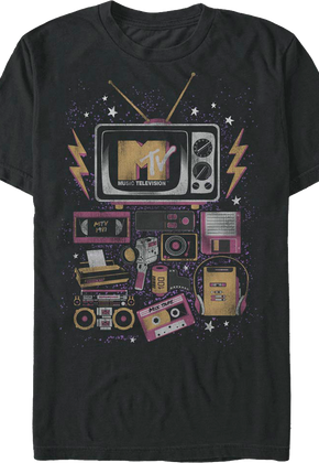 80s Electronics Collage MTV Shirt