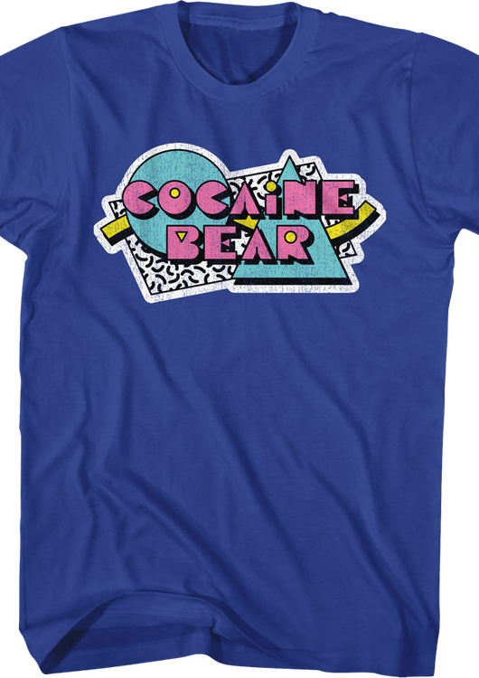 80s Shapes Cocaine Bear T-Shirt - main product image