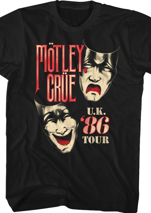 '86 UK Tour Motley Crue T-Shirt - main product image