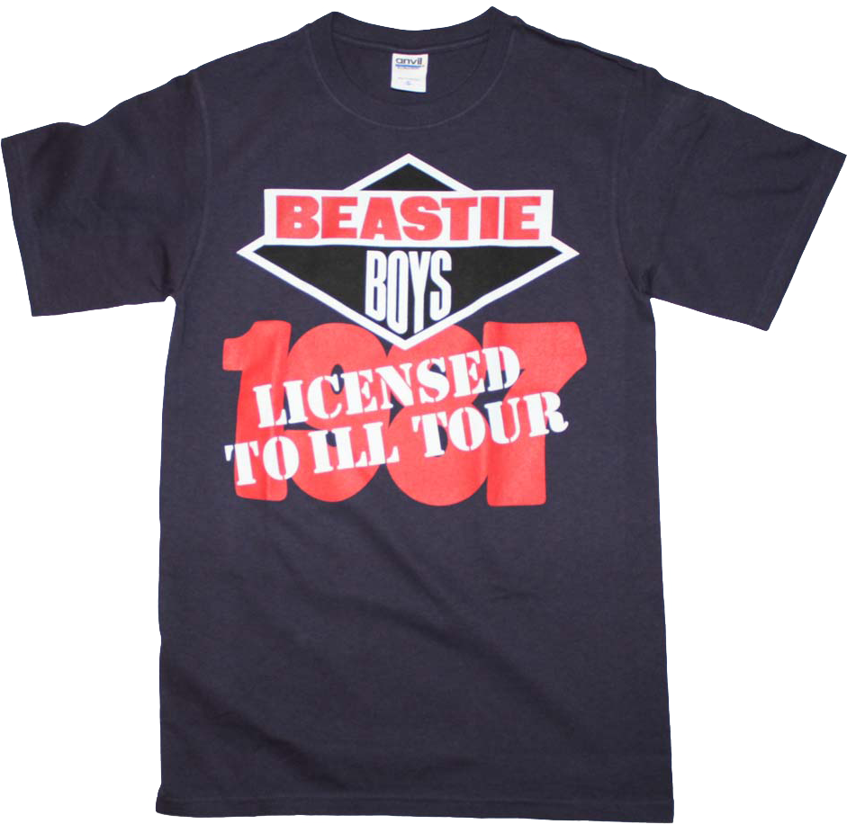 87 Licensed To Ill Tour Beastie Boys T-Shirt: Beastie Boys Mens Shirt