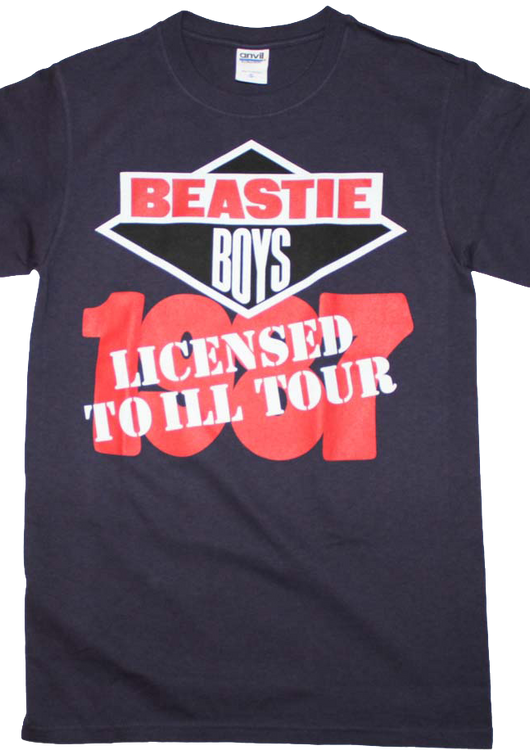 87 Licensed To Ill Tour Beastie Boys T-Shirt - main product image