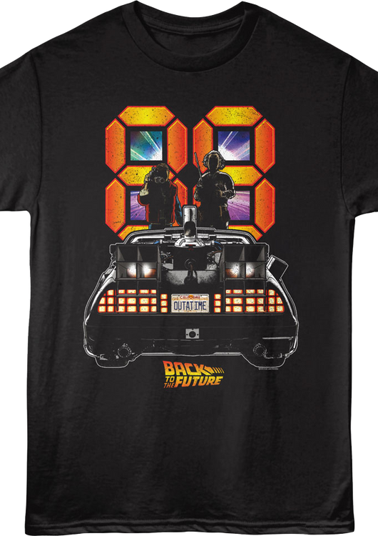 88 MPH Silhouettes Back To The Future T-Shirt - main product image