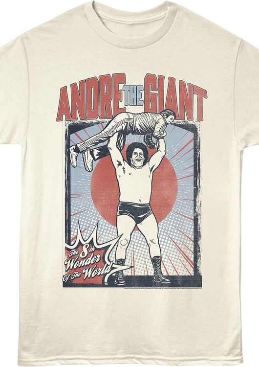 8th Wonder Of The World Illustration Andre The Giant T-Shirt - main product image