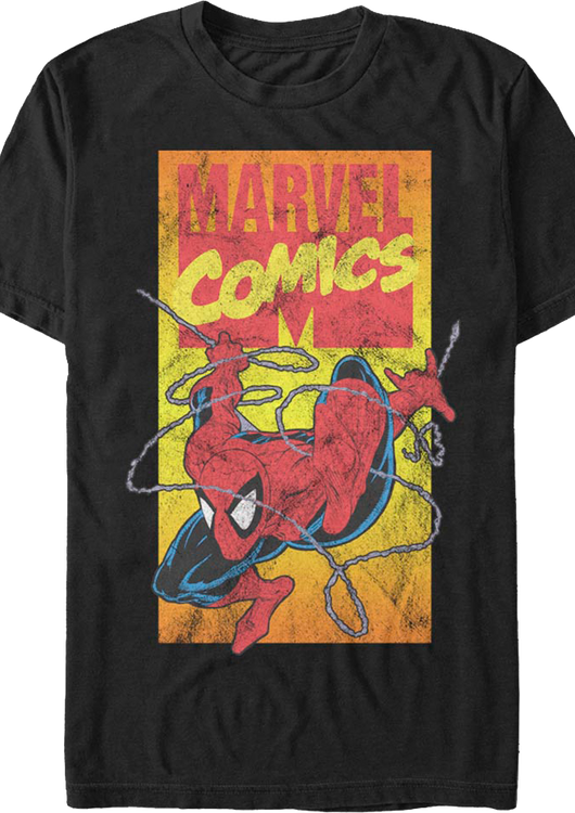 90s Marvel Comics Logo Spider-Man T-Shirt - main product image