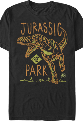 93 Sketch Jurassic Park T-Shirt