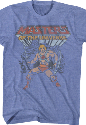 He-Man Castle Grayskull Hero Pose Masters of the Universe T-Shirt