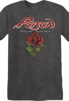 Vintage Every Rose Has Its Thorn Poison T-Shirt