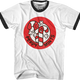 Large / White With Black Ringers