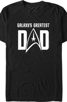 Galaxy's Greatest Dad Star Trek T-Shirt
