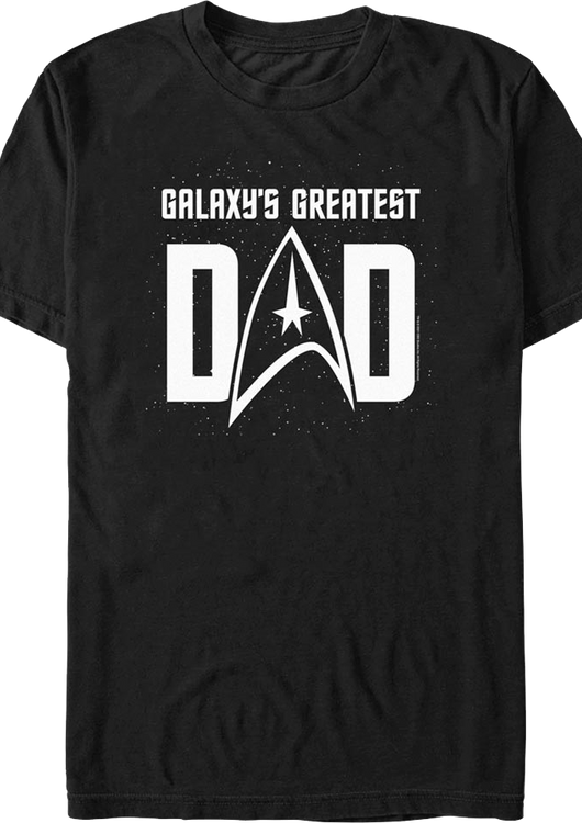 Galaxy's Greatest Dad Star Trek T-Shirt - main product image