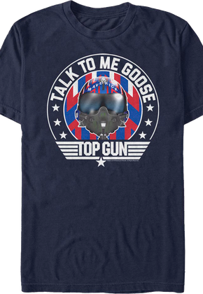Talk To Me Goose Helmet Top Gun T-Shirt