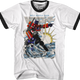 Large / White-Black Ringer