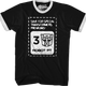 Small / Black With White Ringers