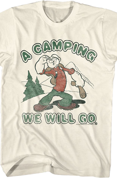 A Camping We Will Go Popeye T-Shirt