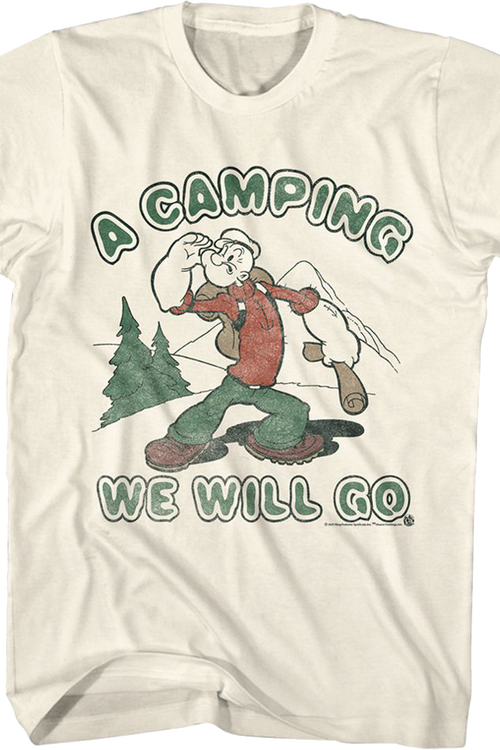 A Camping We Will Go Popeye T-Shirtmain product image