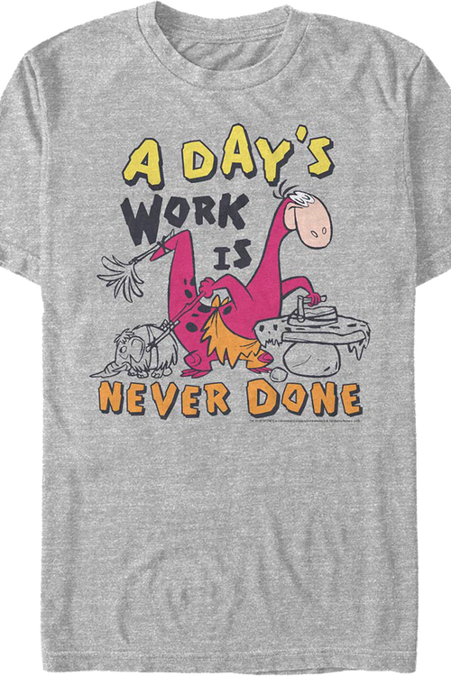 A Day's Work Is Never Done Flintstones T-Shirt - main product image