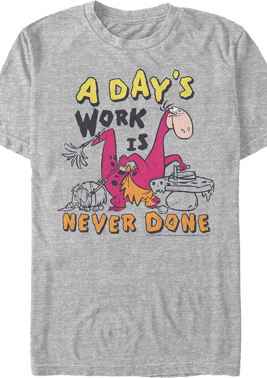 A Day's Work Is Never Done Flintstones T-Shirt - main product image