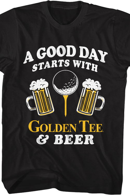 A Good Day Golden Tee Golf T-Shirtmain product image