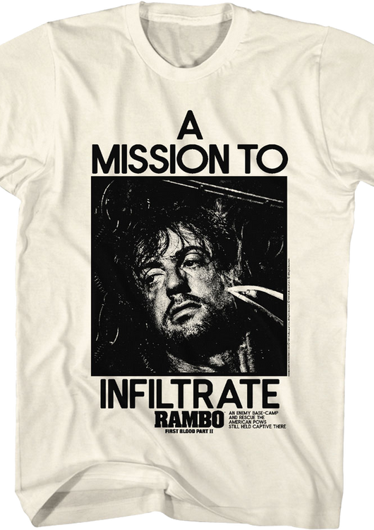 A Mission To Infiltrate Rambo T-Shirt - main product image