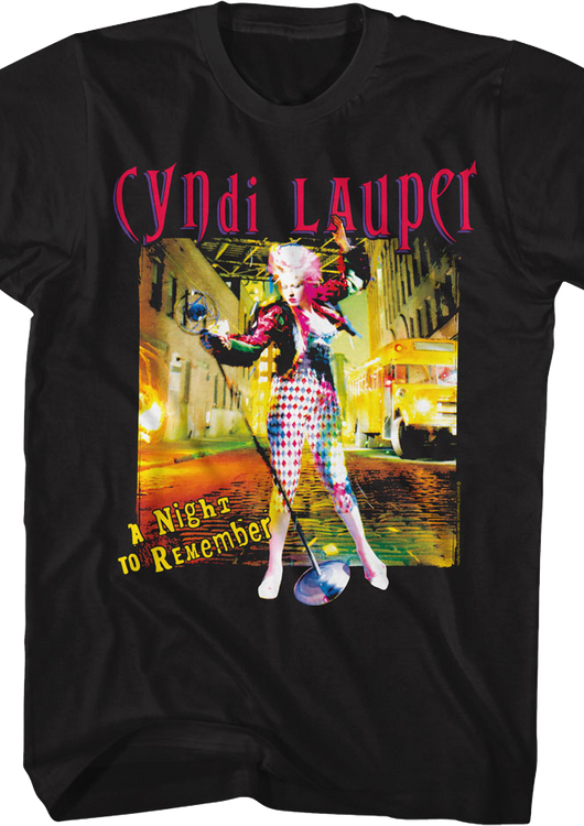 A Night To Remember Cyndi Lauper T-Shirt - main product image