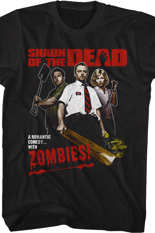 A Romantic Comedy With Zombies Shaun Of The Dead T-Shirtmain product image