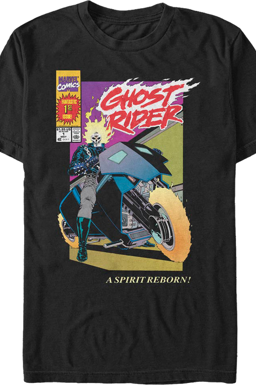 A Spirit Reborn Ghost Rider Marvel Comics T-Shirt - main product image