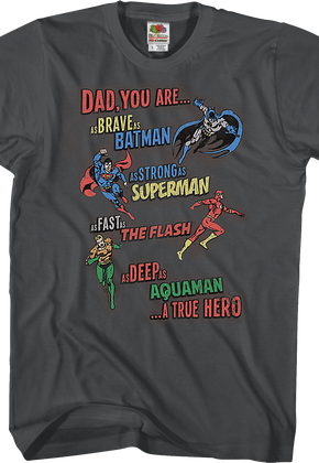 A True Hero Justice League Father's Day T-Shirt