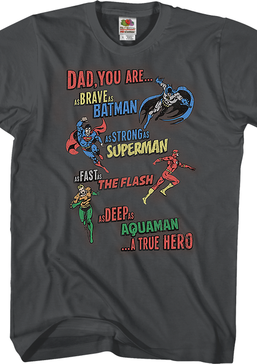 A True Hero Justice League Father's Day T-Shirt - main product image