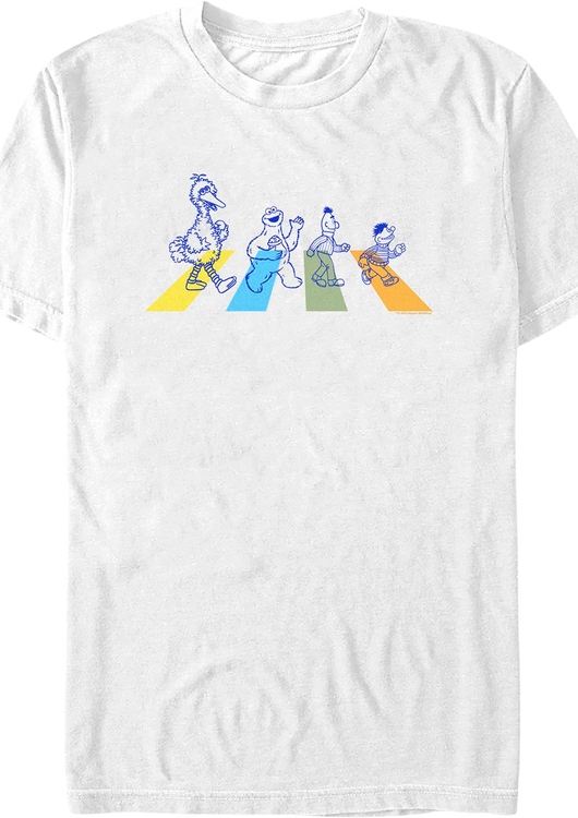 Abbey Road Crosswalk Sesame Street T-Shirt - main product image
