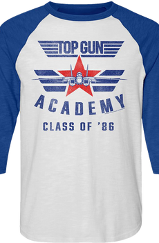 Academy Class Of '86 Top Gun Raglan Baseball Shirt