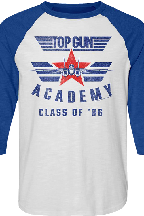 Academy Class Of '86 Top Gun Raglan Baseball Shirt - main product image