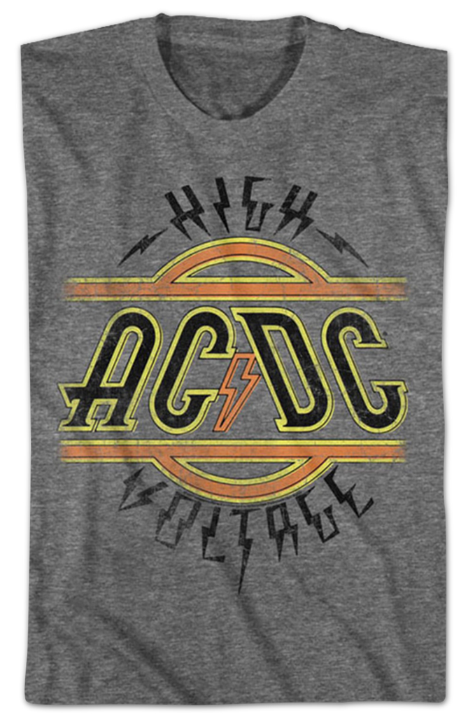 ACDC High Voltage Logo T-Shirt: Music ACDC T-shirt
