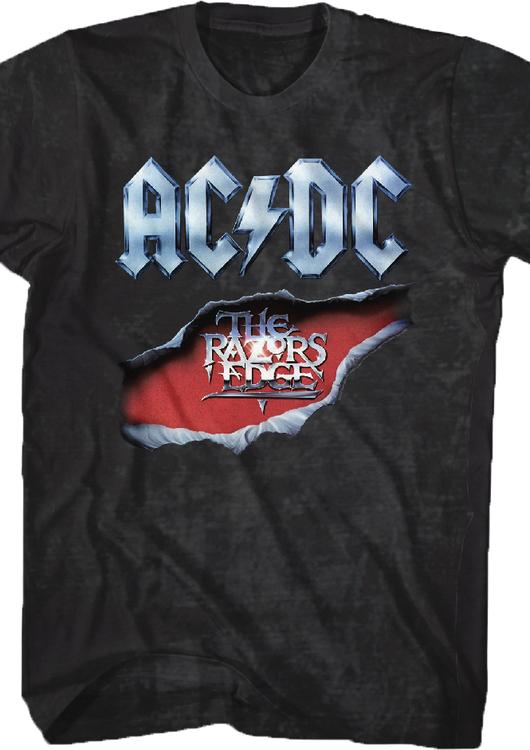 ACDC Razors Edge T-Shirt: 80s Music ACDC T-shirt ACDC Razors Edge T-Shirt: 80s Music ACDC T-shirt