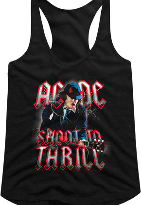 Ladies ACDC Shoot To Thrill Racerback Tank Top