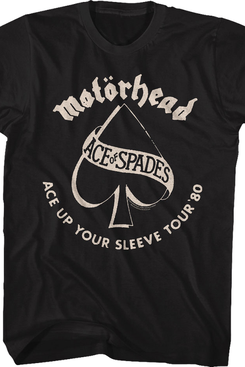 Ace Up Your Sleeve Tour '80 Motorhead T-Shirt - main product image