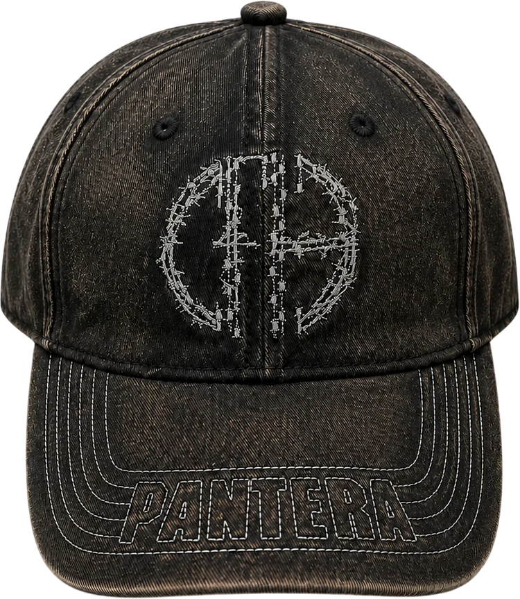 Acid Washed Snapback Pantera Baseball Cap - main product image
