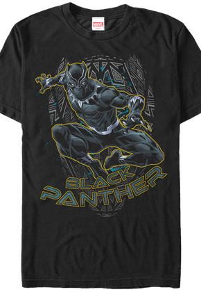 Action Pose Black Panther T-Shirt