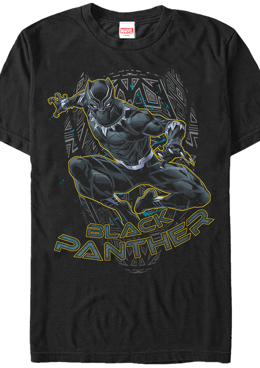Action Pose Black Panther T-Shirt - main product image