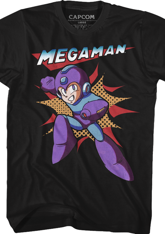 Action Pose Mega Man T-Shirt - main product image