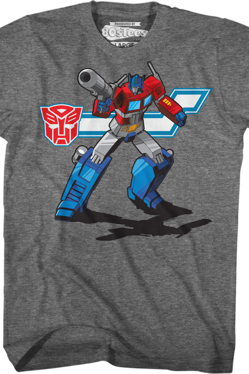 Action Pose Optimus Prime Transformers T-Shirtmain product image